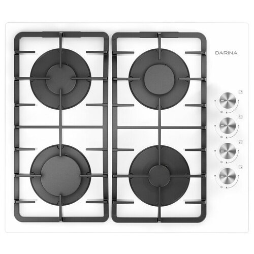 Газовая варочная панель DARINA 1T1 BGC341 12 W 4 конфорки белая 1T1BGC34112W 1536000₽