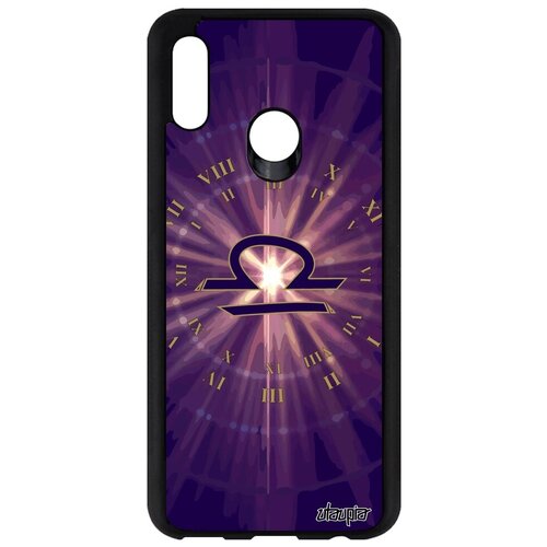 фото Ударопрочный чехол для смартфона // honor 10 lite // "гороскоп весы" планета каллиграфия, utaupia, фиолетовый