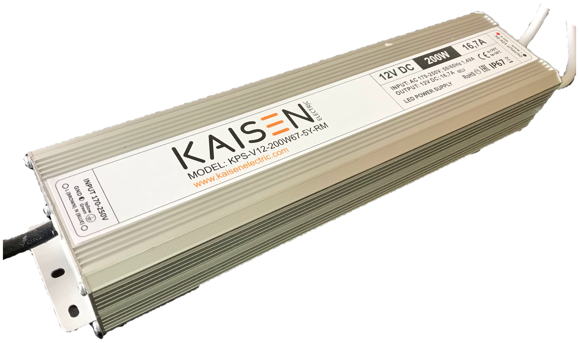 Блок питания Kaisen для LED KPS-V12-200W67-5Y-RM