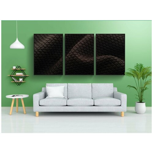 фото Набор модулных постеров для интерьера "ткань, аннотация, текстура" 60x90 см. в тубусе, без рамки lotsprints