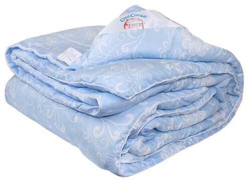 Одеяло Спал Спалыч холлофайбер облегченное, 172 х 205 см, голубой