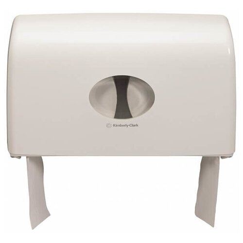 6947 Диспенсер для туалетной бумаги в больших рулонах Aquarius белый на 2 рулона (для 8512, 8615)