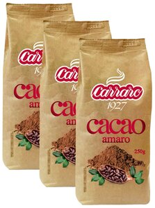 Фото Какао-напиток Carraro Cacao Amaro 3x250гр 250гр м/уп (5099)