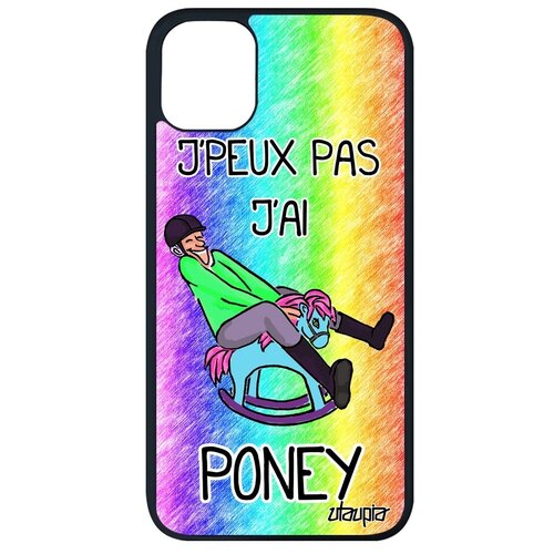 фото Противоударный чехол для мобильного // apple iphone 11 pro max // "не могу - у меня пони!" крутой картинка, utaupia, цветной