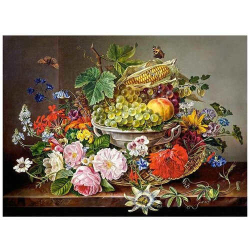 Пазл «Натюрморт с цветами», 2000 элементов пазл castorland натюрморт с цветами 2000 элементов