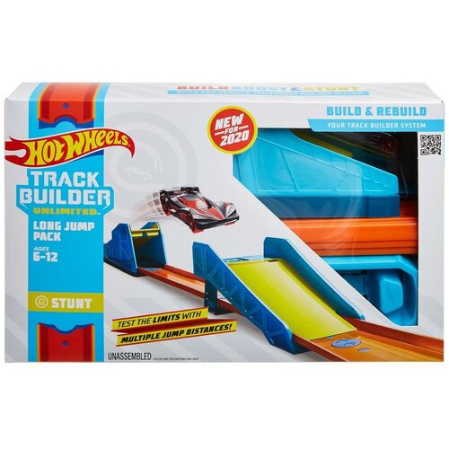 фото Игровой набор mattel hot wheels конструктор трасс крутой поворот glc87/glc89 "далекие прыжки"