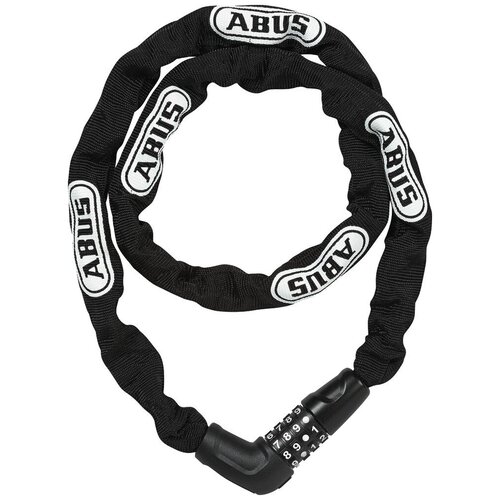 велозамок трос abus steel o flex tresor 1360 110см Замок вело цепь 5мм, кодовый 4-х разр, Steel-O-Chain 5805C/110см класс защиты 4/15, 720гр, черный ABUS NEW