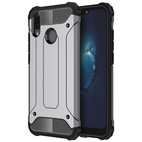 фото Чехол-бампер mypads для xiaomi mi cc9 противоударный усиленный ударопрочный серебристый