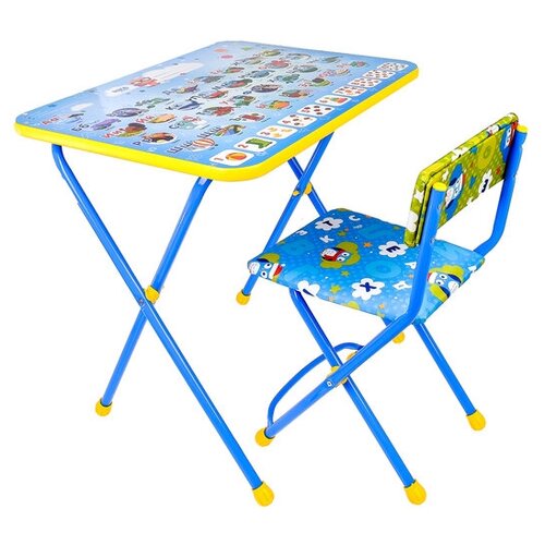 Комплект детской мебели «Познайка. Азбука» складной, цвета стула микс