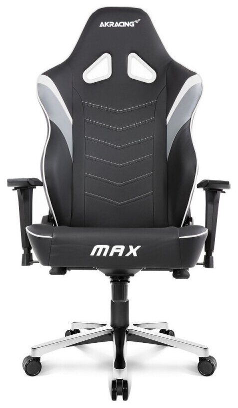 Кресло геймерское AKRACING MAX (AK-MAX-WHITE) black/white - фотография № 7