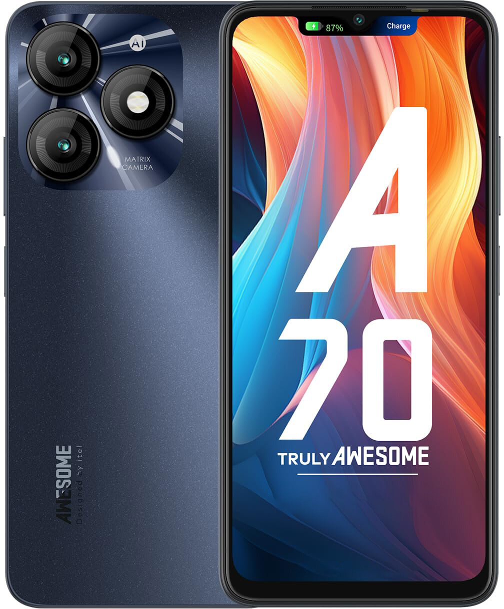 Смартфон Itel A70 4/256Gb Черный