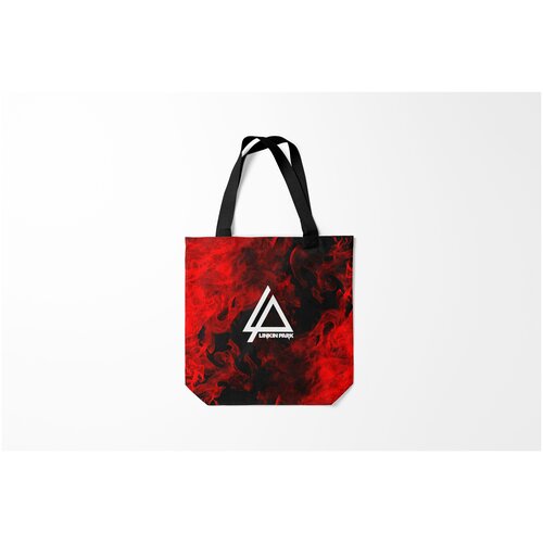 фото Сумка-шоппер / 40х40 см / рок / linkin park burnettie