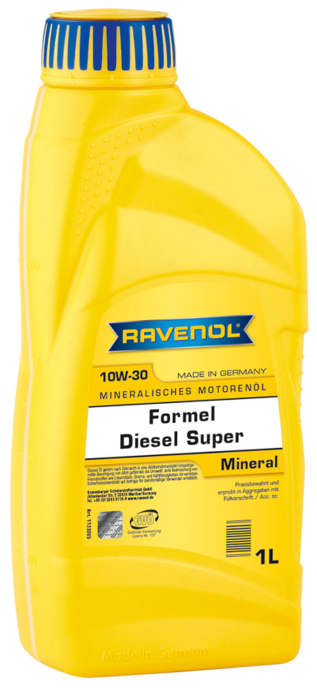 Моторное масло RAVENOL Formel Diesel Super SAE 10W-30 ( 1л) new