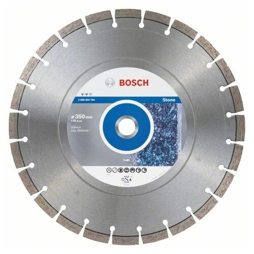 фото Диск алмазный bosch 350x25,4мм ef stone