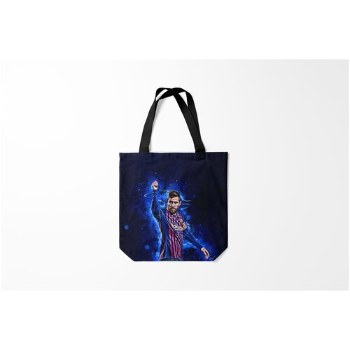 фото Сумка-шоппер / 40х40 см / футбол / barcelona lionel messi 10 burnettie
