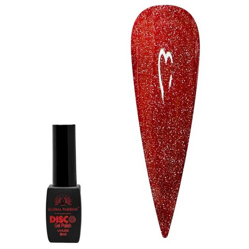 гель краска для ногтей global fashion гель паутинка disco spider gel 01 Global Fashion Гель-лак Disco Gel Polish, 8 мл, C05