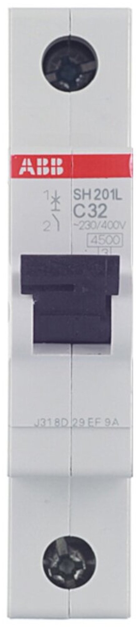 Выключатель автоматический ABB, 1p, 32 А (С) 4,5 кА - фотография № 2