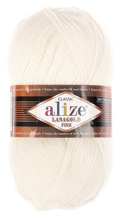 ALIZE  "Lanagold fine" 49% , 51%  390/100 (450 )