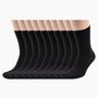Комплект из 10 пар мужских носков "СТАНДАРТ" "Челны Текстиль" черные без фабричных этикеток