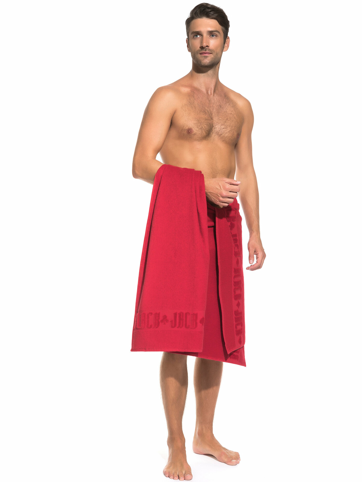 Банное махровое полотенце Black Jack 70x140 (PM France) размер 70*140 см, красный