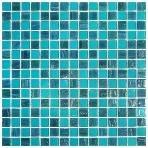 Мозаика смешанного цвета чип 20 стекло Alma MIX20-GN453-Palau квадрат глянцевый