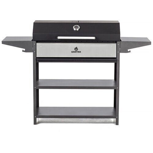 Мангал-гриль Professional Optima BBQ GRATAR, 3 мм мангал gratar professional optima roof 102 6х158 2х201 см сталь 3 мм 102 6 см 158 2 см 201 см 3 мм 71 кг