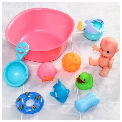 Набор игрушек для игры в ванне «Игры малыша», 10 предметов крошка я набор игрушек для игры в ванне игры малыша 10 предметов