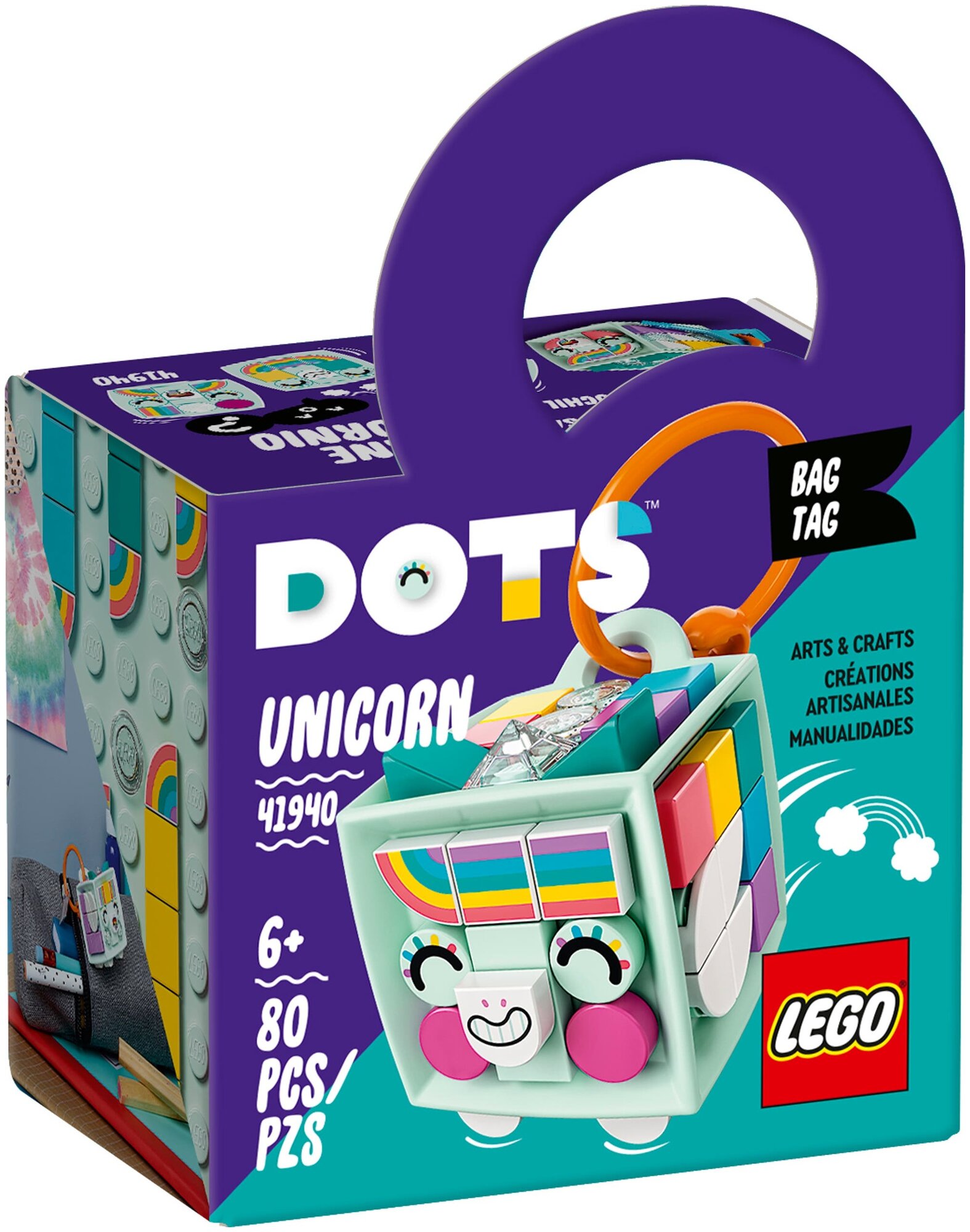 Конструктор LEGO Dots 41940 Брелок Единорог - фото №1