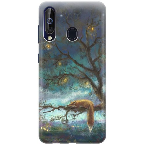 фото Re:pa накладка transparent для samsung galaxy a60 / m40 с принтом "лиса на дереве"