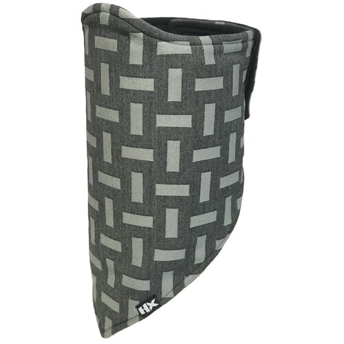 Шарф маска 01GY48SM / снуд теплый на флисе для лица и шеи, серый