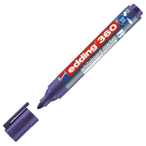 Маркер для досок EDDING 360/8 фиолетовый 1,5-3 мм 3 шт. маркер edding 152316 комплект 3 шт