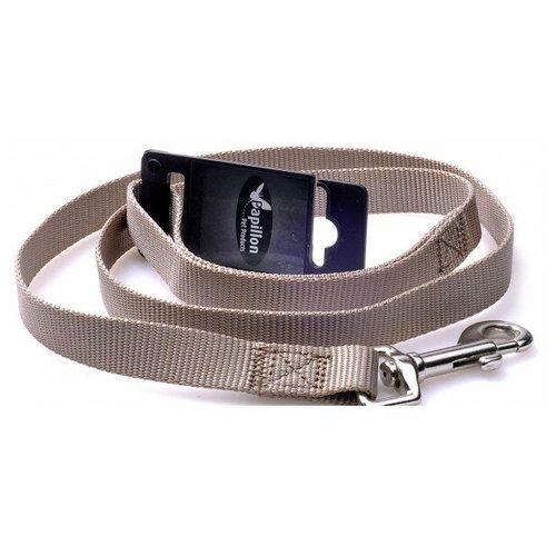 Papillon Нейлоновый поводок 20мм-120см серый 983₽