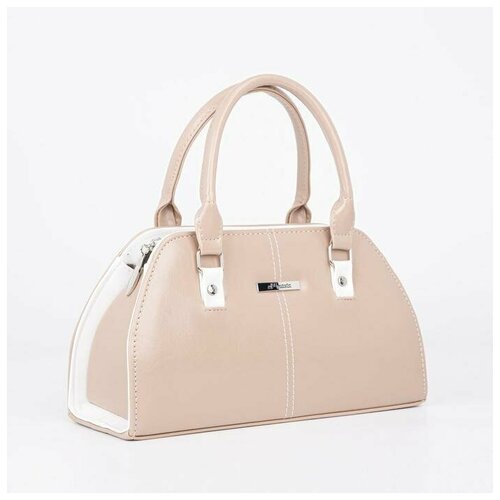 фото Саквояж, отдел на молнии, наружный карман, длинный ремень, цвет розовый эль маста