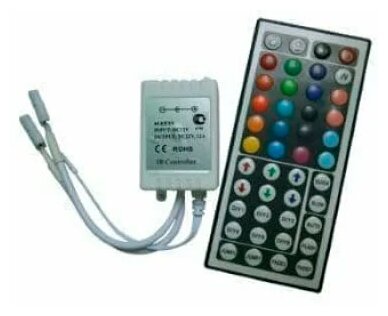 Ecola LED strip RGB IR controller 12A 144W 12V (288W 24V) с большим инфракрасным пультом управления