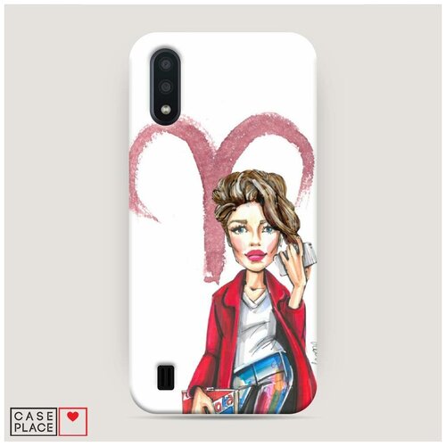 фото Чехол пластиковый samsung galaxy a01 овен образ case place