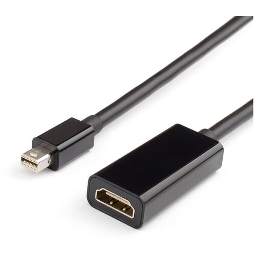 Кабель ATcom Mini DisplayPort/M - HDMI/F 0.1m AT1042 переходник адаптер atcom mini displayport hdmi at1042 0 1 м 1 шт черный