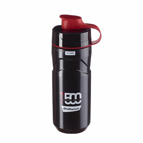фото Термофляга polisport thermal bottle t500, черный/красный