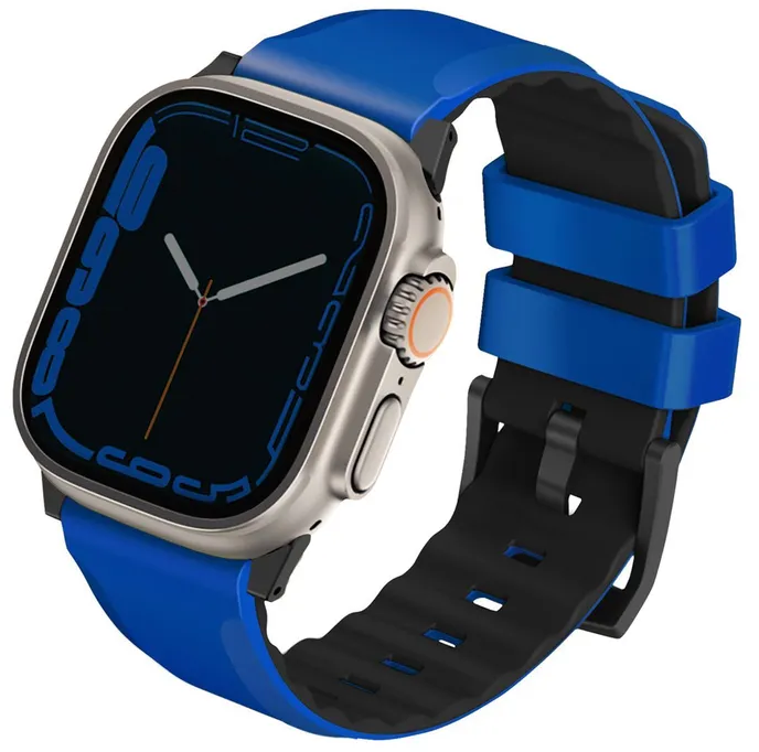 Ремешок Uniq Linus Airosoft silicone для часов Apple Watch All 42-44-45-49 мм, ярко синий