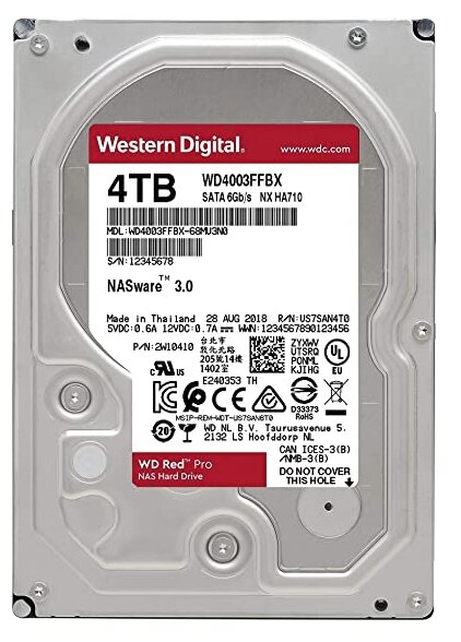 Жесткий диск Western Digital WD Red Pro 4 ТБ WD4003FFBX