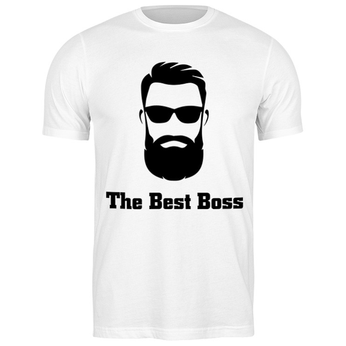 Футболка Printio 2719878 The best boss with beard, размер: M, цвет: белый printio the best boss with beard black