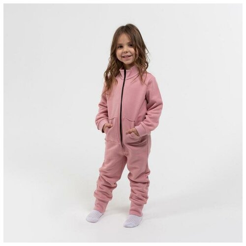 фото Комбинезон детский начёс, цвет пудра, рост 110 см нет бренда