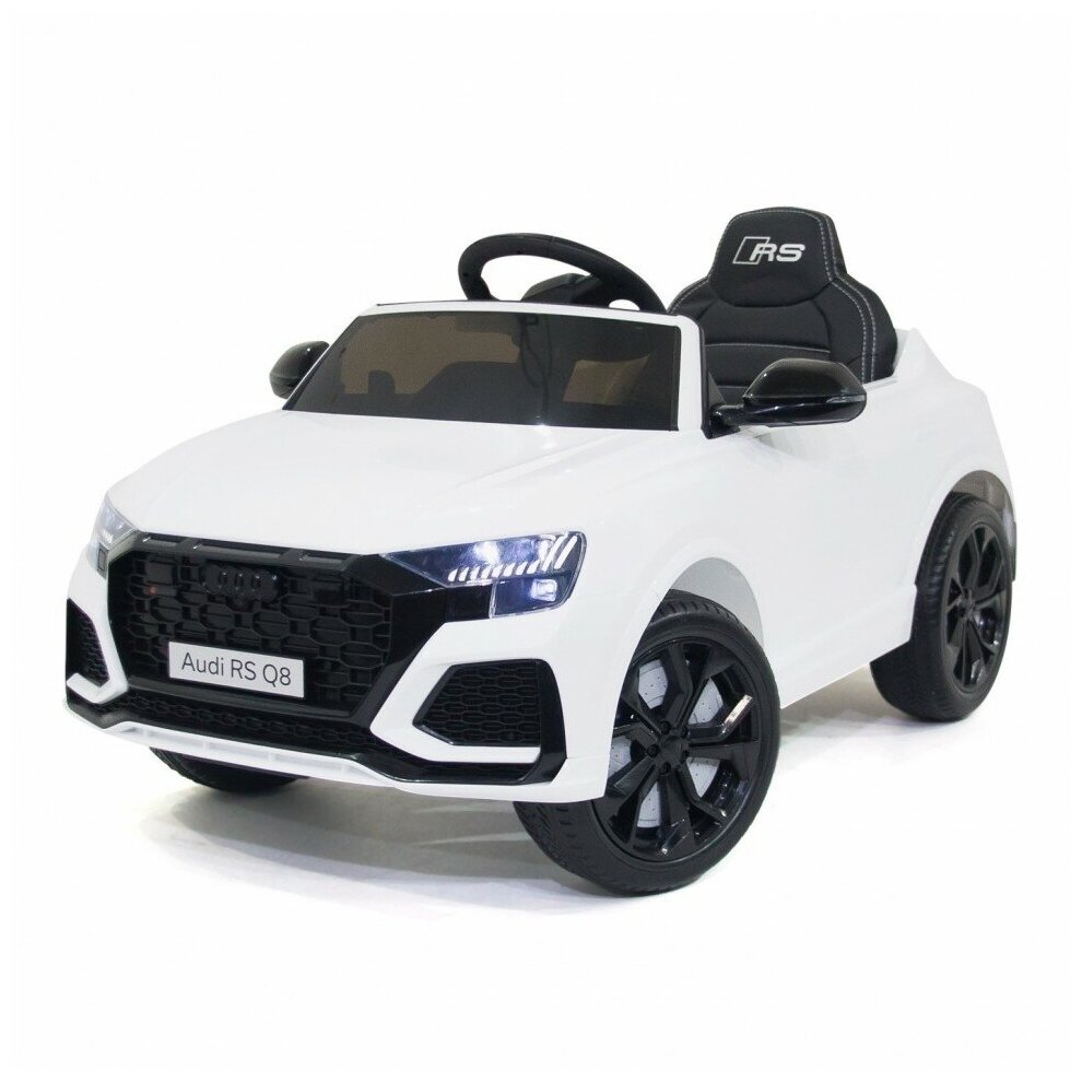 Электромобиль детский с пультом управления AUDI RS Q8 ( HL518 ). Детская машина для дома и улицы на аккумуляторе, для детей, Ауди, Белый