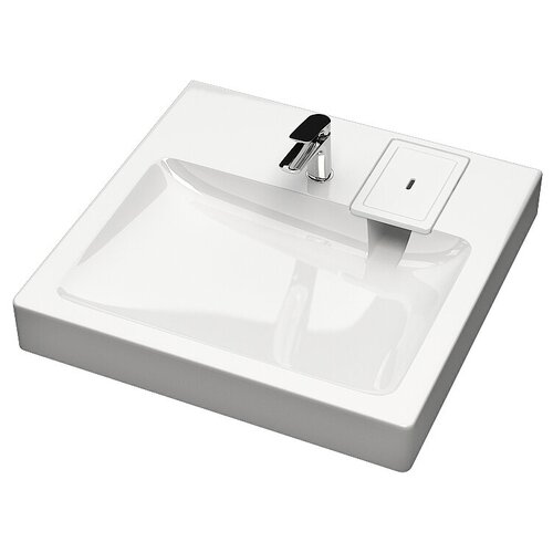 Умывальник над стиральной машиной (600*583*90) Монако V51 (белый) с кронштейном без сифона