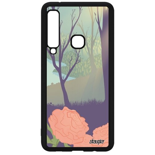 фото Противоударный чехол на смартфон // samsung galaxy a9 2018 // "лесные розы" розы свет, utaupia, цветной