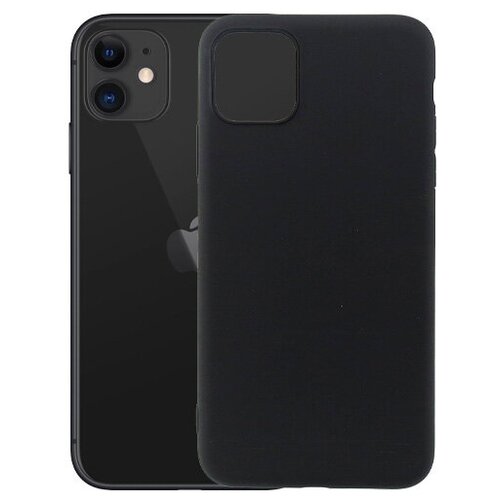 Матовый чехол MatteCover для Apple iPhone 11 силиконовый черный