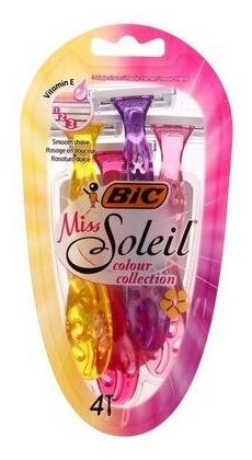 Набор бритв BIC Lady 3 SOLEIL Miss Colour Collection 3 лезвия, 4 шт. BIC 5697908