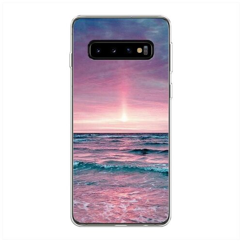 фото Силиконовый чехол "восход 3" на samsung galaxy s10 + / самсунг галакси s10 плюс case place