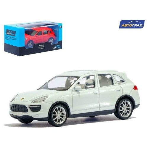 Машина металлическая PORSCHE CAYENNE TURBO, 1:43, цвет красный машина р у 1 24 porsche cayenne turbo цвет черный 27mhz