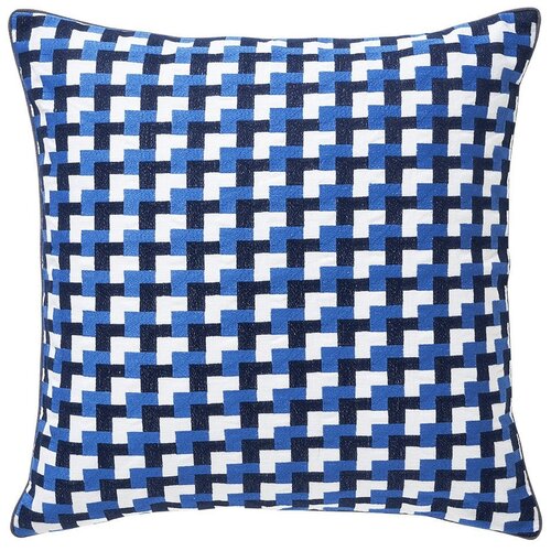 Декоративная подушка Yves Delorme Zelliges Azur 45x45 см