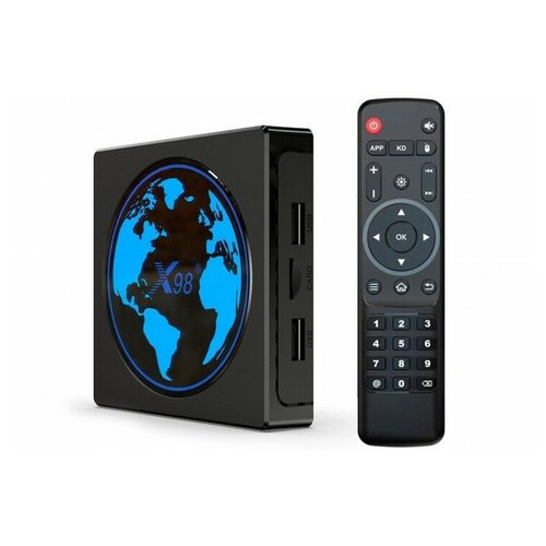 Смарт ТВ приставка Smart TV Box X98 Mini 4/32 GB Android 11.0 Amlogic S905W2 смарт тв приставка x98 mini amlogic s905w2 android 11 поддержка 4k bt dual wifi медиаплеер google voice память 2gb 16gb